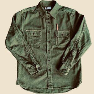 Tellason Clampdown - Garment Dyed Shirt (Olive)